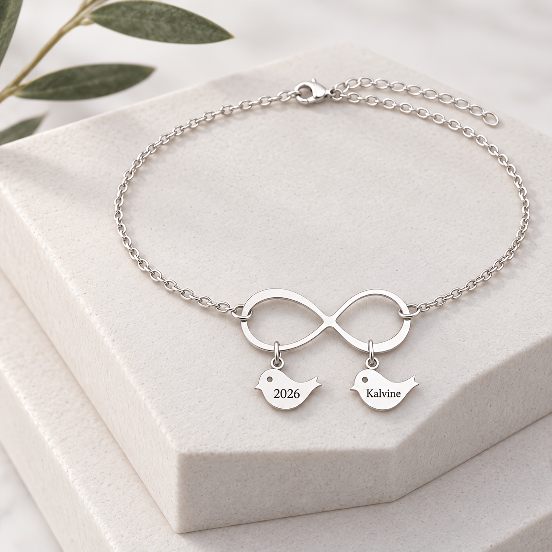 Personalized Custom Bird Name Bracelet, Unique Gift for Her